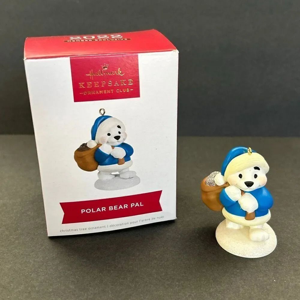 Hallmark Keepsake Ornament Polar Bear Pal 2022 Member Exclusive Club Holiday